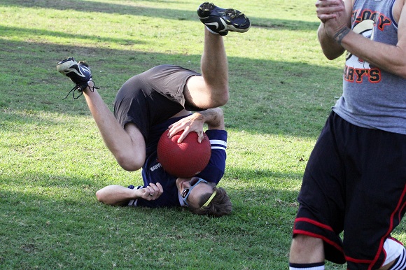 Graham LaConnor dives to make an amazing catch!