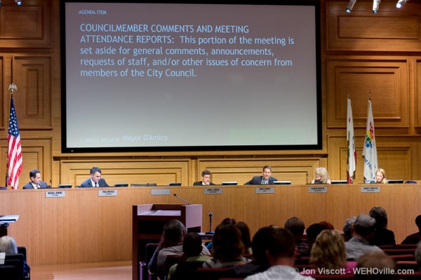West Hollywood City Council meeting (Photo by Jon Viscott)