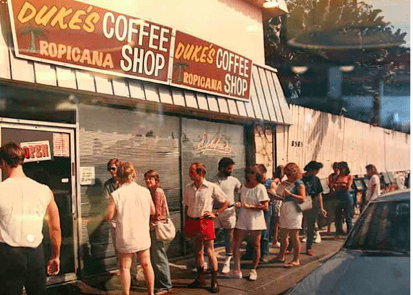 Duke's Coffee Shop at the Tropicana Motel.