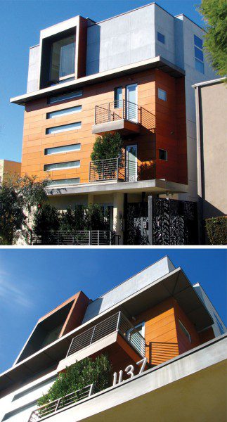 A building designed by Ric Abramson at 1137 Hacienda Place.