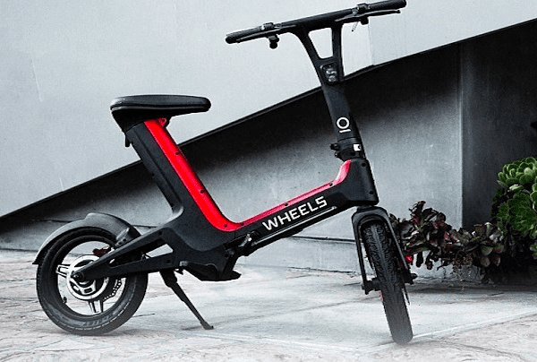 riding an electric bike